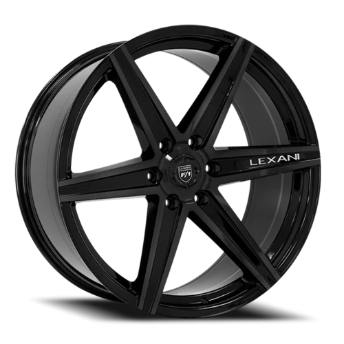 Lexani Wheels Savage 6 Spoke 683 FB 22x10 +35 6x139.7mm 78.1mm Gloss Black