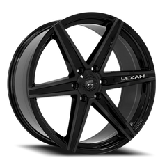 Lexani Wheels Savage 6 Spoke 683 FB 24x10 +30 6x139.7mm 78.1mm Gloss Black