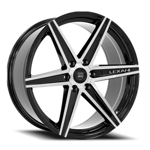 Lexani Wheels Savage 6 Spoke 683 MB 22x10 +20 6x139.7mm 78.1mm Gloss Black Machined