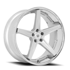 Lexani Wheels Savage 684 SLSS 20x8.5 +35 5x108mm 74.1mm Silver Stainless Steel Lip