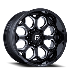 Fuel Scepter FC862 BE 20x9 +1 5x127mm 71.5mm Gloss Black Milled
