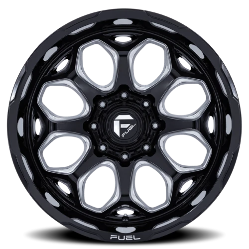 Fuel Scepter FC862 BE 22x12 -44 5x127mm 71.5mm Gloss Black Milled