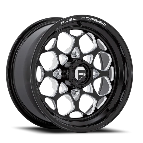 Fuel Scepter UTV FV400 BE 15x7 +10 4x137mm 96mm Gloss Black Milled