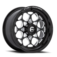 Fuel Scepter UTV FV400 BE 15x7 +10 4x137mm 96mm Gloss Black Milled