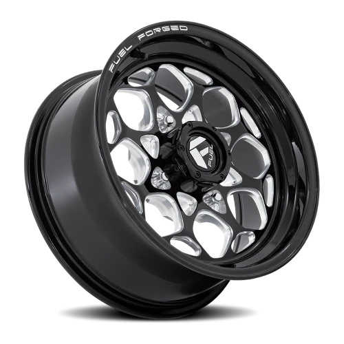 Fuel Scepter UTV FV400 BE 15x7 +10 4x137mm 96mm Gloss Black Milled