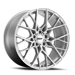 TSW Sebring SL 17x8 +35 5x100mm 72.1mm Silver Mirror Cut Face