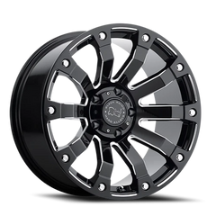 Black Rhino Selkirk 17x9 -12 5x127mm 78.1mm Gloss Black Milled