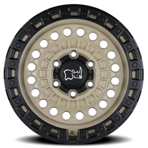 Black Rhino Sentinel DS 20x9.5 +12 8x180mm 124.2mm Desert Sand Black Lip Edge