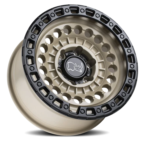 Black Rhino Sentinel DS 17x8.5 -18 5x127mm 71.6mm Desert Sand Black Lip Edge