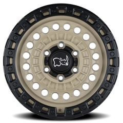 Black Rhino Sentinel DS 17x8.5 -18 5x127mm 71.6mm Desert Sand Black Lip Edge