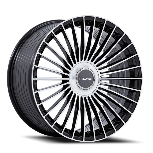 Niche Serene NC282 BM 20x9 +35 5x112mm 72.56mm Gloss Black Machined Face