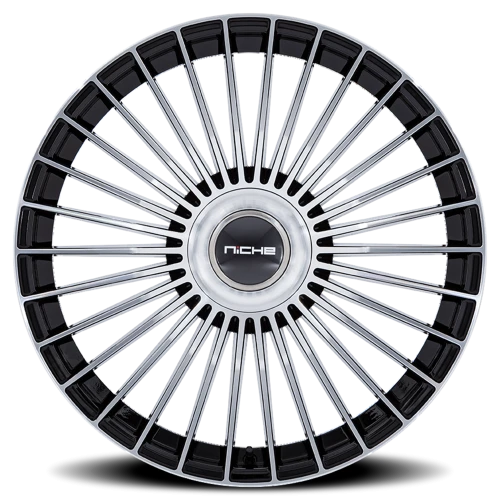 Niche Serene NC282 BM 22x9 +20 5x112mm 72.56mm Gloss Black Machined Face