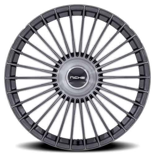 Niche Serene NC282 TG 22x9 +38 5x108mm 72.56mm Gloss Titanium Brushed