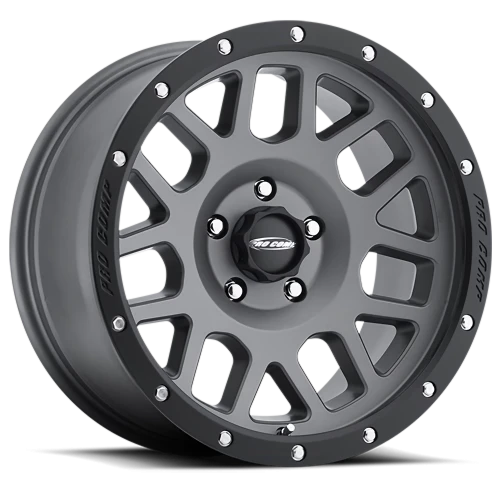 Pro Comp Series 40 Vertigo GY 17x9 -6 6x139.7mm 108mm Matte Graphite