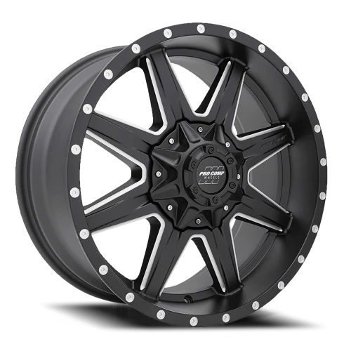 Pro Comp Series 48 Quick 8 20x9 +0 8x165.1mm 125mm Satin Black Milled