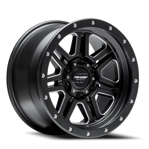 Pro Comp Series 62 Apex 17x9 -6 6x139.7mm 108mm Satin Black Milled