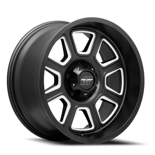 Pro Comp Series 64 Gunner 17x9 -6 5x127mm 72mm Satin Black Milled