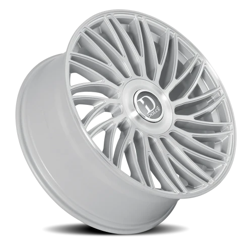 Dolce Luxury Sesto GSBF 22x9.5 +35 6x139.7mm 66.6mm Gloss Silver Brushed Face