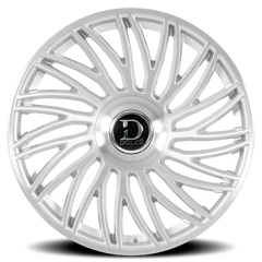 Dolce Luxury Sesto GSBF 22x9.5 +18 6x135mm 106.2mm Gloss Silver Brushed Face