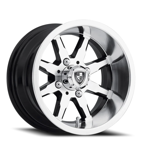 Fairway Alloys Shift 12x6 -30 4x101.6mm 70.7mm Gloss Black Machined