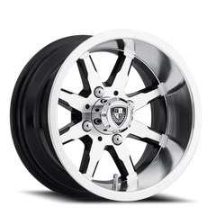 Fairway Alloys Shift 12x6 -30 4x101.6mm 70.7mm Gloss Black Machined