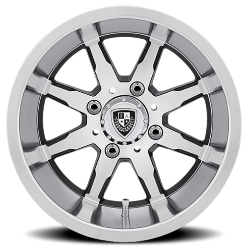 Fairway Alloys Shift 12x6 -30 4x101.6mm 70.7mm Gloss Black Machined