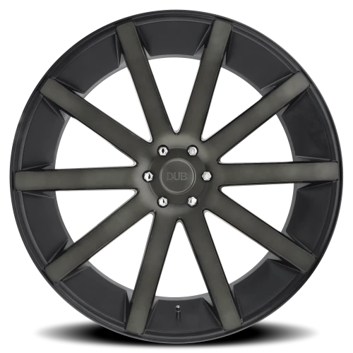 DUB Shot Calla S121 22x10.5 +35 5x127mm 71.5mm Matte Black Double Dark Tint