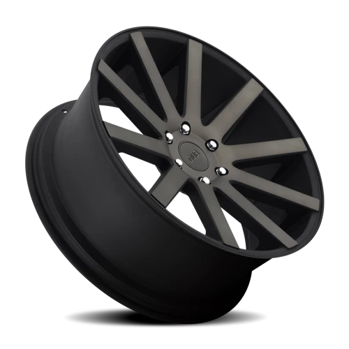 DUB Shot Calla S121 24x10 +20 6x139.7mm 106.1mm Matte Black Double Dark Tint