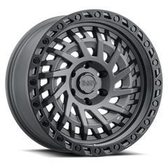 Black Rhino Shredder GY 17x9 +0 6x139.7mm 112.1mm Matte Gunmetal Black Lip Edge