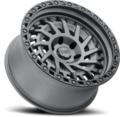 Black Rhino Shredder GY 17x9 +0 6x139.7mm 112.1mm Matte Gunmetal Black Lip Edge