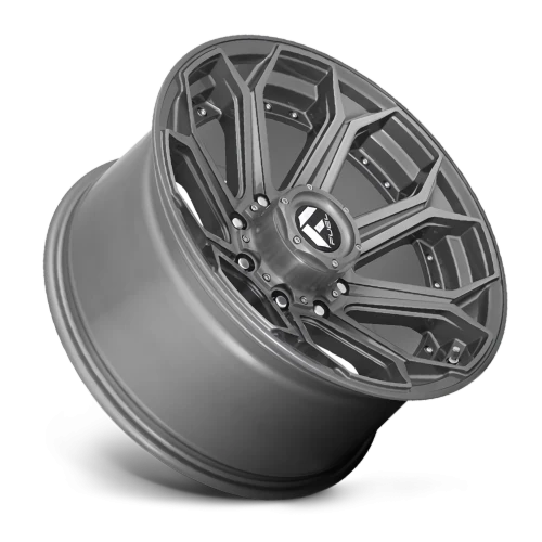 Fuel Siege D705 20x10 -18 8x170mm 125.1mm Brushed Gunmetal Tinted Clear