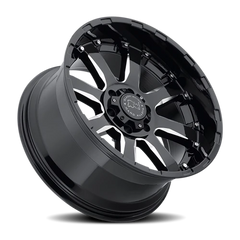 Black Rhino Sierra 17x9 +12 6x120mm 67.1mm Gloss Black Milled Spokes
