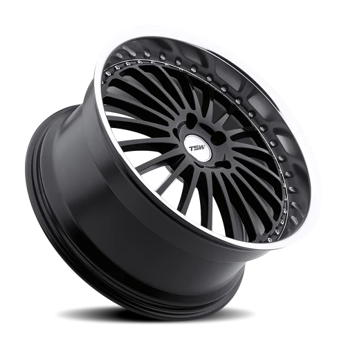 TSW Silverstone GB 17x8 +20 5x120mm 76.1mm Gloss Black Mirror Cut Lip