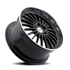 TSW Silverstone GB 18x9.5 +20 5x114.3mm 76.1mm Gloss Black Mirror Cut Lip