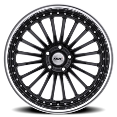 TSW Silverstone GB 17x8 +20 5x120mm 76.1mm Gloss Black Mirror Cut Lip