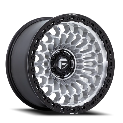 Fuel Sinister FC870DB 20x9 +1 6x139.7mm 106.1mm Machined Silver Matte Black Lip