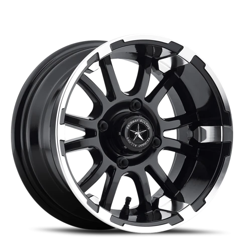 Fairway Alloys Sixer 12x6 -20 4x101.6mm 70.7mm Matte Black Machined
