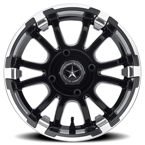 Fairway Alloys Sixer 14x6.5 -20 4x101.6mm 70.7mm Matte Black Machined