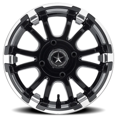 Fairway Alloys Sixer 12x6 -20 4x101.6mm 70.7mm Matte Black Machined
