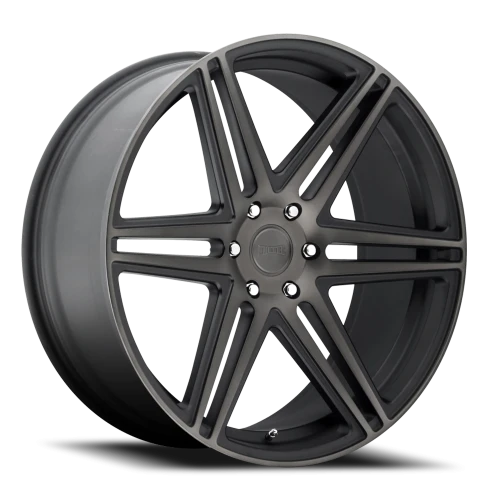 DUB Skillz S123 22x9.5 +30 6x135mm 87.1mm Black Machined-Dark Tint