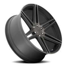 DUB Skillz S123 24x10 +30 6x139.7mm 78.1mm Black Machined-Dark Tint