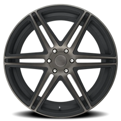 DUB Skillz S123 22x9.5 +30 6x135mm 87.1mm Black Machined-Dark Tint