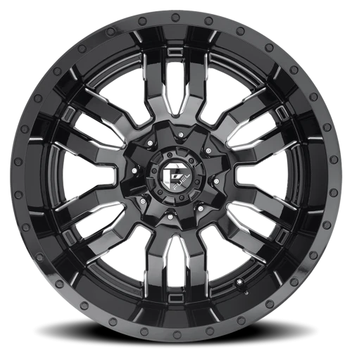 Fuel Sledge D595 20x10 -18 8x165.1mm 125.1mm Gloss Black Milled