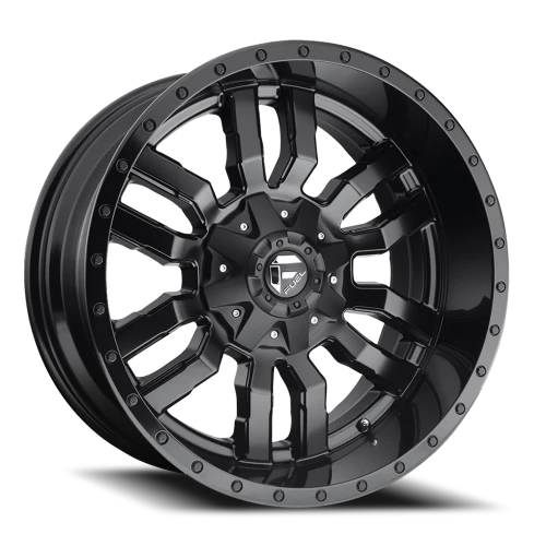 Fuel Sledge D596 22x10 -18 6x135mm 106.1mm Matte Black Gloss Black Lip