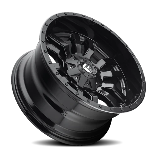 Fuel Sledge D596 20x10 -18 5x139.7mm 110.1mm Matte Black Gloss Black Lip