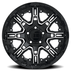 Level 8 Slingshot GBM 20x11.5 -44 5x127mm 71.6mm Gloss Black Machined Face