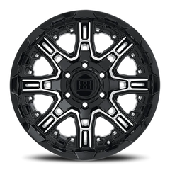 Level 8 Slingshot GBM 22x11.5 -44 8x165.1mm 127.1mm Gloss Black Machined Face