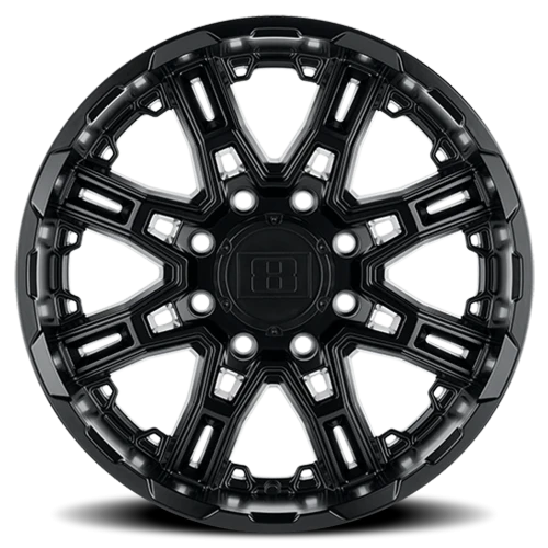 Level 8 Slingshot MB 20x9 +10 5x139.7mm 78.1mm Matte Black