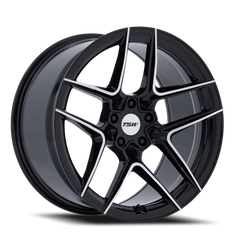 TSW Slipstream BD 19x10.5 +35 5x112mm 66.56mm Gloss Black Machined Face