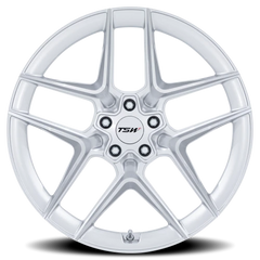 TSW Slipstream SD 19x9.5 +40 5x112mm 66.56mm Gloss Silver Machined Face